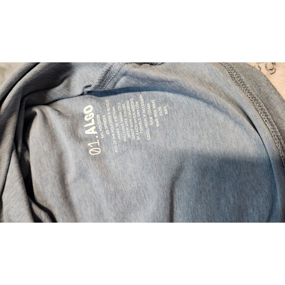 01 Algo Men's Size Large Light Blue AlgoFlex Jack Performance Polo Shirt NWT - Picture 4 of 9